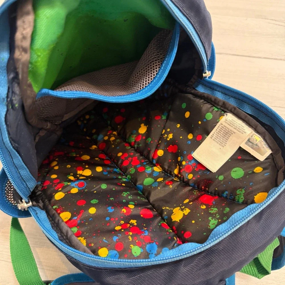 The North Face Homeslice Toddler kids‎ Back Pack Youth School Hiking blue green